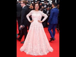 Day 2 for Manya Pathak on Cannes Red Carpet at 77th Cannes Film Festival, looking Stunning and Royal